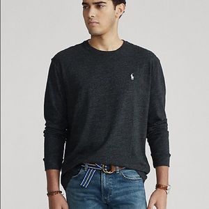 Navy Blue Long-sleeve Polo Ralph Lauren T-shirt
